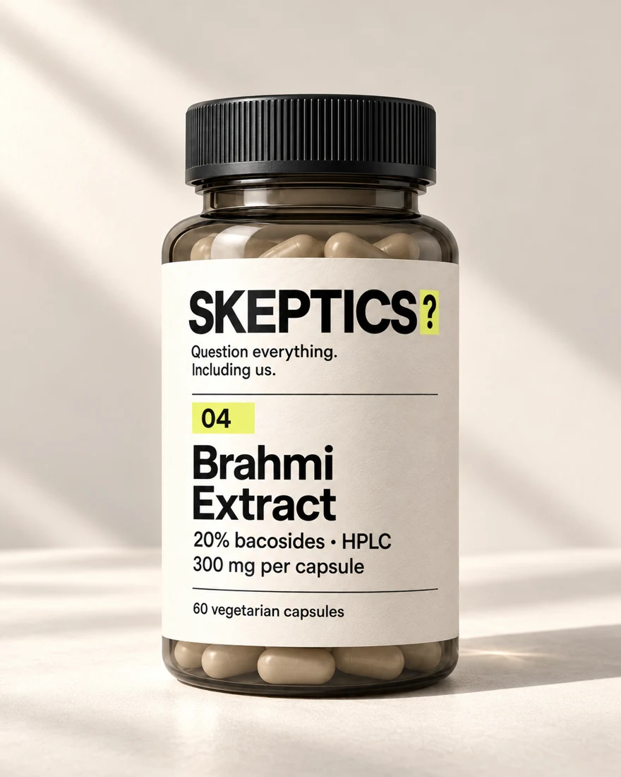 Brahmi Extract bottle, 60 capsules