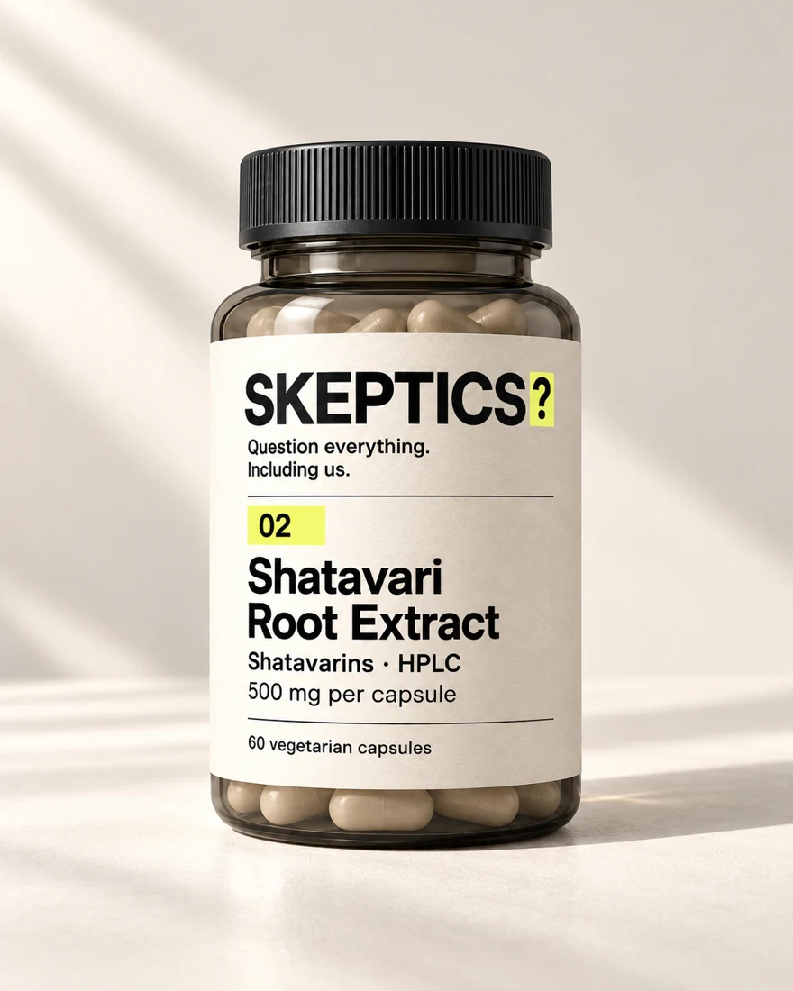 Shatavari Root Extract bottle, 60 capsules