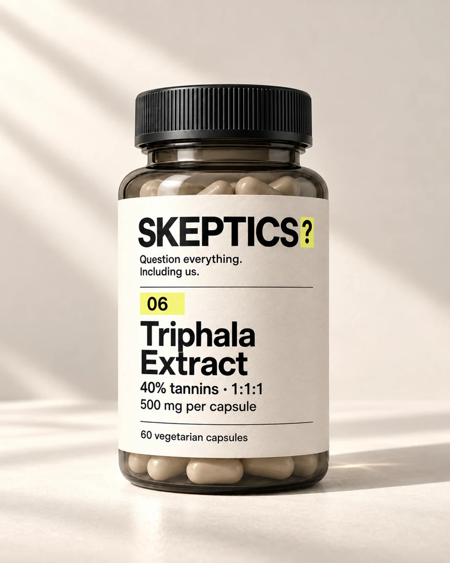 Triphala Extract bottle, 60 capsules